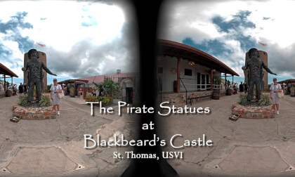 Pirate Statues at Blackbeards Castle