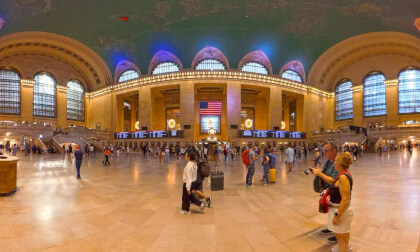 OSMO VR180 | Grand Central Terminal Walk | Handheld in lowlight & Stablized by VR180 Silver Bullet 2.0