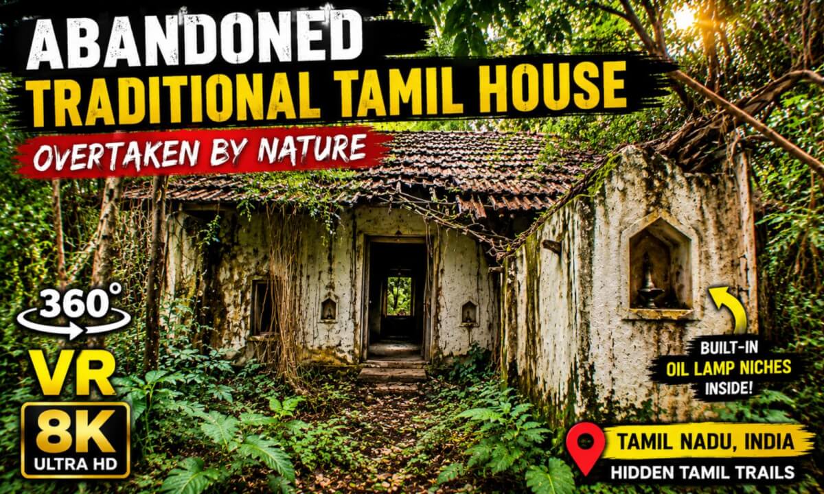 Abandoned Traditional Tamil House Overtaken by Nature | 360° VR 8K