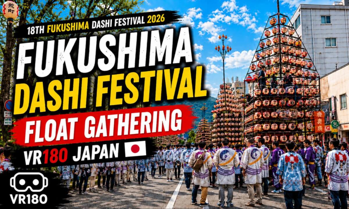 Fukushima Dashi Festival 2026 | Float Gathering Before the Parade 🇯🇵 VR180