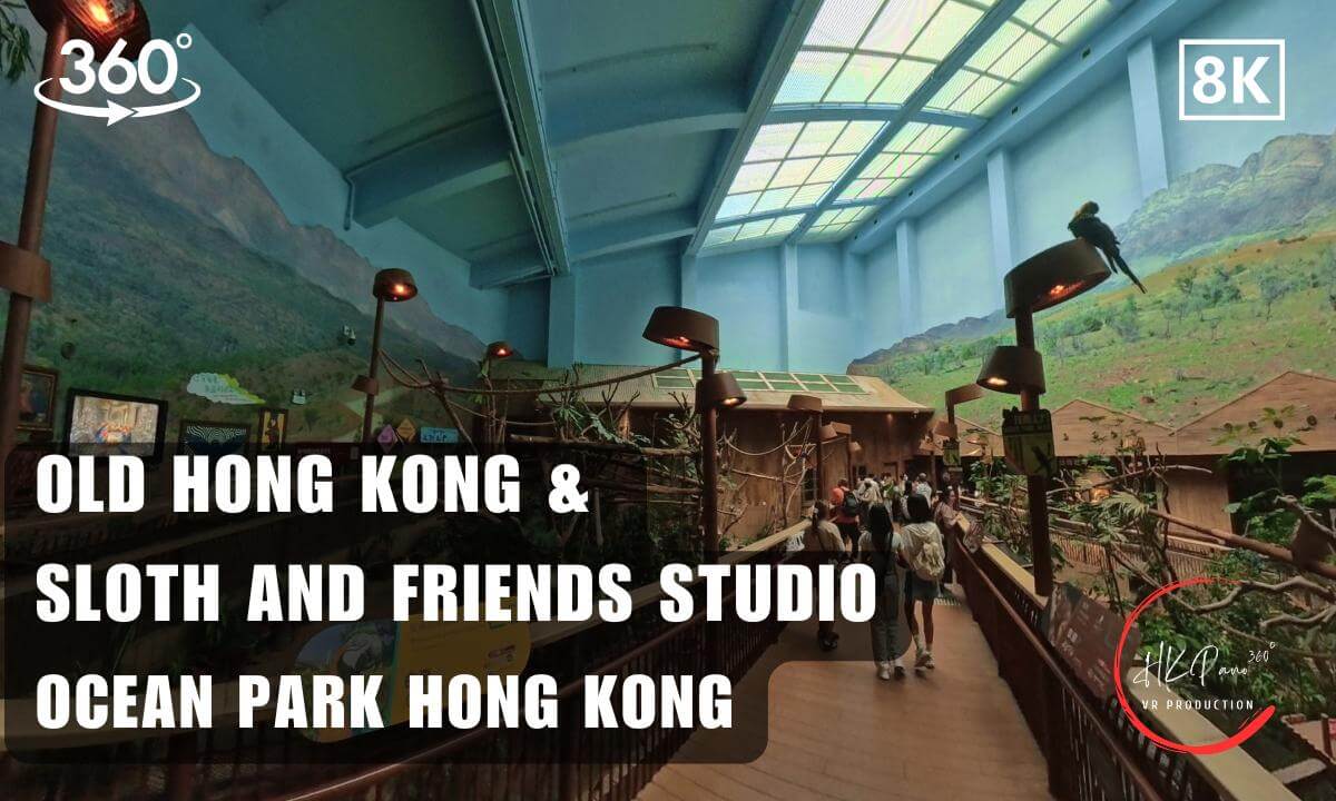 🦥Old Hong Kong & Sloth and Friends Studio - Ocean Park Hong Kong 2026 | 8K 360VR