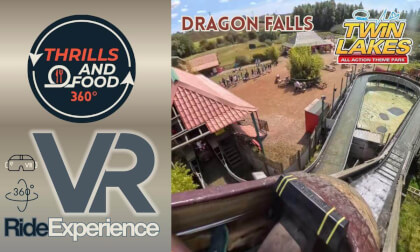 Dragon Falls – 360° VR Log Flume Ride | Twinlakes Park Water Adventure