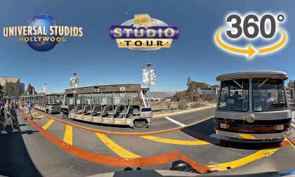 VR 360 Studio Tour Complete Tram Ride POV Universal Studios Hollywood 2022 03 23