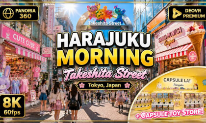 Harajuku Morning 360° VR | Takeshita Street Tokyo 8K 60fps Premium Cut