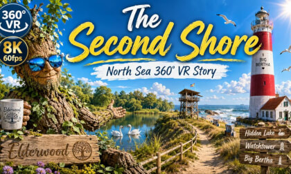 North Sea 360° VR 8K | The Second Shore – Hidden Lake & Old Beacon