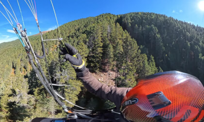 360° 8K Paragliding #382: Very strong wind on Plose but very bad air conditions for soaring