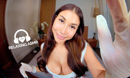 ASMR 💖 Girlfriend Welcomes You Home | Let me wash away the negative vibes in VR180 | www.VRwithKaty.com