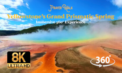 8K 360° of Yellowstone National Park’s Grand Prismatic Hot Spring