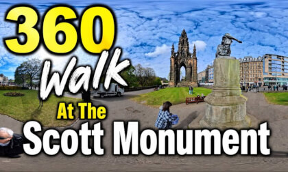 360 Walk At The Scott Monument