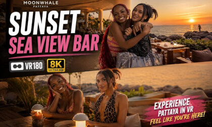Sunset Sea View Bar in Pattaya 🇹🇭 | VR180 8K Experience