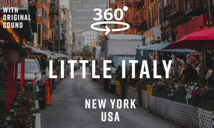 Little Italy – New York City, USA 🇺🇸 | 360° Walking Tour | Original Sound
