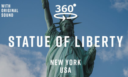 Statue of Liberty – New York City, USA 🇺🇸 | 360° Walking Tour | Original Sound