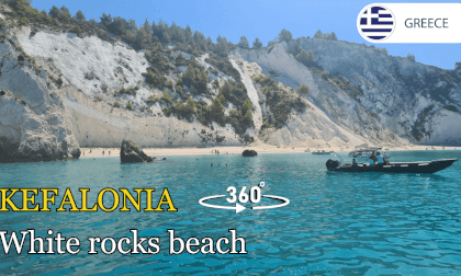 White Rocks Beach VR 360, Kefalonia, Greece Islands, 4 Aug 2023 White Rocks Beach VR 360, Kefalonia, Greece Islands, 4 Aug 2023