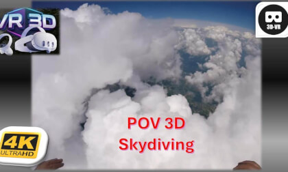 3D Skydiving 4500 m Cumulus-GoPro 5 144060 🛩️🪂