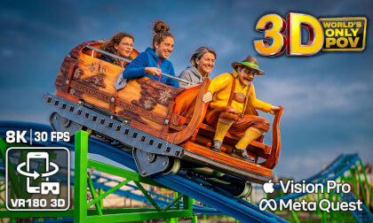 3D ALPEN COASTER: Unique Fairground Rarity - Schwarzkopf Roller Coaster 8K 🟨 VR180 POV Quest 3 Apple Vision Pro