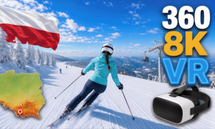 ⛷️ Kopa Zbójnicka → Szczyrk Gondola 🇵🇱 | 4.9 km Ski Descent | 360° 8K VR Poland