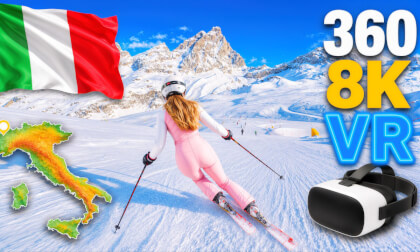 ⛷️ Theodulpass → Cervinia 🇮🇹 | Routes 6 → 5 → 11 → 3 | 360° 8K VR Italian Alps under Cervino / Matternhorn