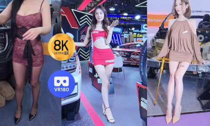 Racing Models on GT Show 黑丝高跟改装车模