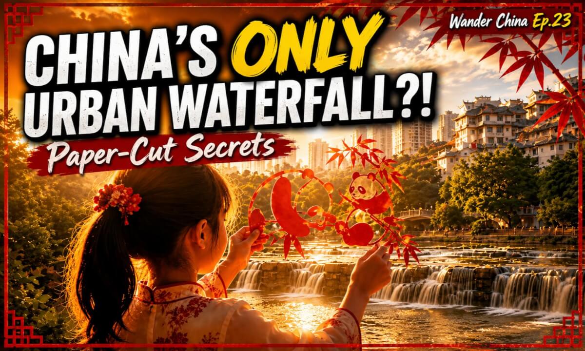Wander China Ep.23|Paper-Cut Secrets & China’s Only Natural Urban Waterfall in a Small Town(非遗剪纸与中国唯一的城中天然瀑布)