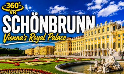 Schönbrunn Palace Vienna Austria 360° Walking Tour – Imperial Gardens in 4K VR