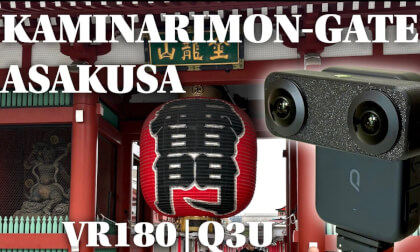 [8K VR180] Kaminarimon Gate, Asakusa, Tokyo: QooCam 3 Ultra (Q3U) VR180 Mod.