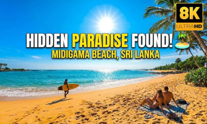 🏄 Midigama Beach Surf Paradise 🇱🇰 | 🏖️Relaxing Beach Walk in Sri Lanka | 8K VR