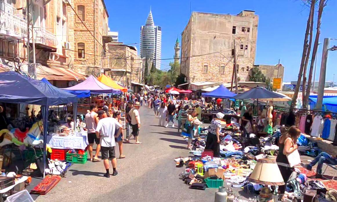 Haifa Flea Market Walking Tour: Vintage Antiques, Historic Wadi Salib, and Authentic Middle Eastern Urban Exploration | Shuk HaPishpeshim Authentic Walkthrough 360VR