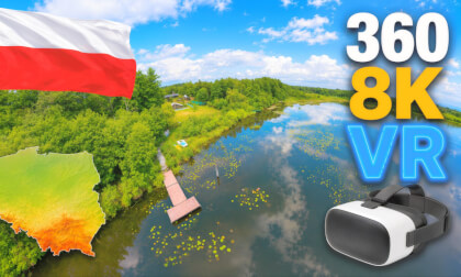 🚁 Lake Wieckie 🇵🇱 | 360° Drone Flight Over Kashubia | 8K VR Poland