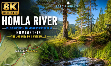 HomlaStein Pilgrims' Path — Journey to 3 Waterfalls | Homla River Adventure Part 1 | 8K 360 VR Norway