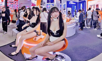 Gorgeous Ladies at Exhibition