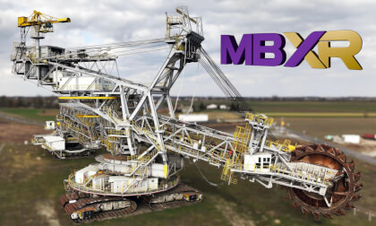 HUGE Bucket Wheel Excavator DOLORES -  Immersive FPV Flight 3D VR180