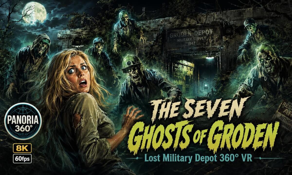 The Seven Ghosts of Groden 360° VR | Lost Military Depot Mystery in 8K