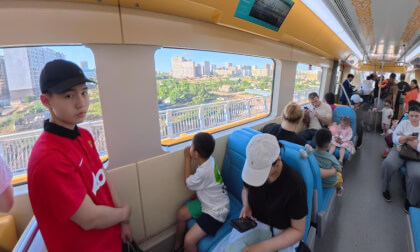 Astana Light Metro Ride | Exploring Astana Ep.1 | 360° 8K VR