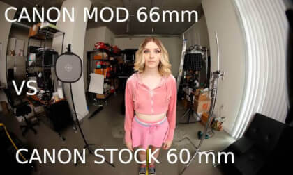 Canon MOD IPD 66mm vs Canon STOCK IPD 60mm comparison VR Video Canon MOD IPD 66mm vs Canon STOCK IPD 60mm comparison VR