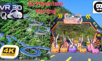 3D CRAZY Gravity Go-Kart Down the Mountain Qing yuan China