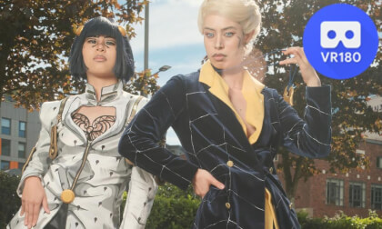 Cosplay of Prosciutto and Bruno from JOJO'S BIZARRE ADVENTURE