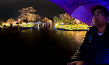 VR 360° 8K  Nabano Na Sato Flower Park Japan Unedited