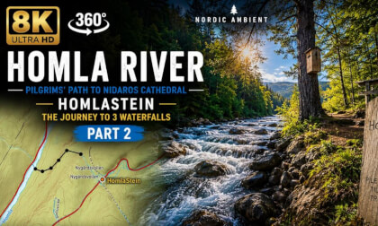 HomlaStein Part 2 | Following the Pilgrims' Path to 3 Waterfalls | 8K 360 VR Norway