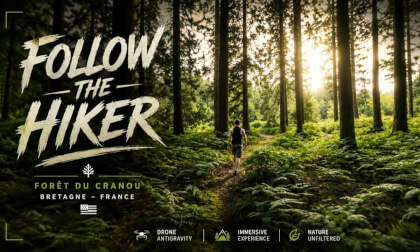 🌲 Follow the Hiker – Immersive Anti-Gravity Drone Flight VR360 8K