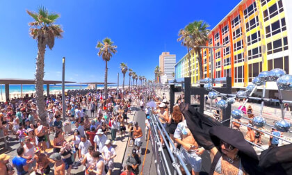 A float in Tel Aviv Pride Parade, With Unstoppable Energy, Drawing Massive Crowds, Bold Voices, and a Dazzling Celebration of Freedom, and LGBTQ+ Solidarity Across Every Street