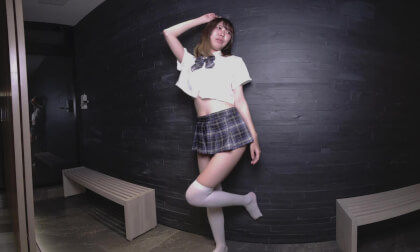 school uniform model shooting