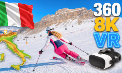 Grostè ⛷️ Madonna di Campiglio 🇮🇹 | Brenta Ski Area 61 → 64 → 66 + Vagliana 65 | 360° 8K VR Dolomites