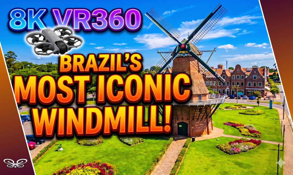8K VR 360 Drone Flight: Discover a little Holland within Brazil