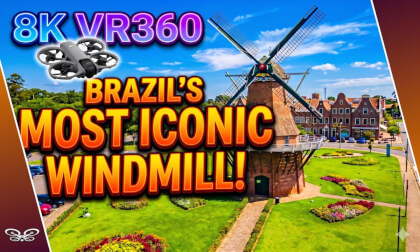 8K VR 360 Drone Flight: Discover a little Holland within Brazil