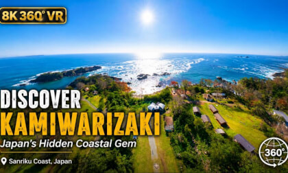 Discover Kamiwarizaki | Japan’s Hidden Coastal Gem | 8K 360° VR Drone Flight
