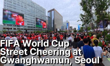 2026 World Cup Street Cheering at Gwanghwamun 🇰🇷 Korea vs South Africa | Seoul VR Walk