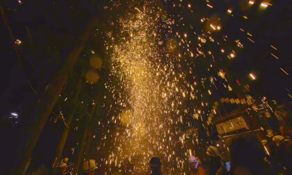 (VR180･3D) 2023.09.21 Saigawa Shrine Autumn Festival Set Fireworks