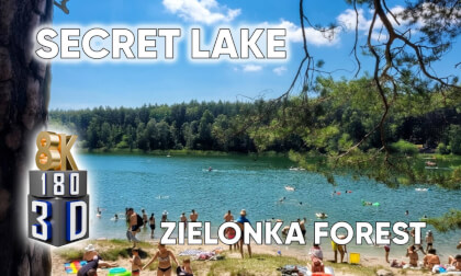 Poland's Hidden Forest Lake in VR 180 3D (8K) 🌲 Relaxing Summer Escape