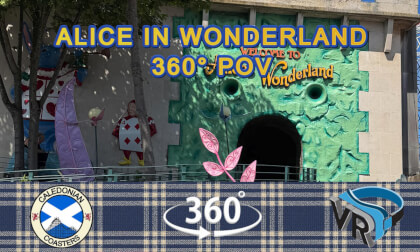 Blackpool Pleasure Beach Alice in Wonderland Ride | 360° VR Experience