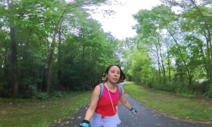 Skating the Bike Path in Raleigh NC